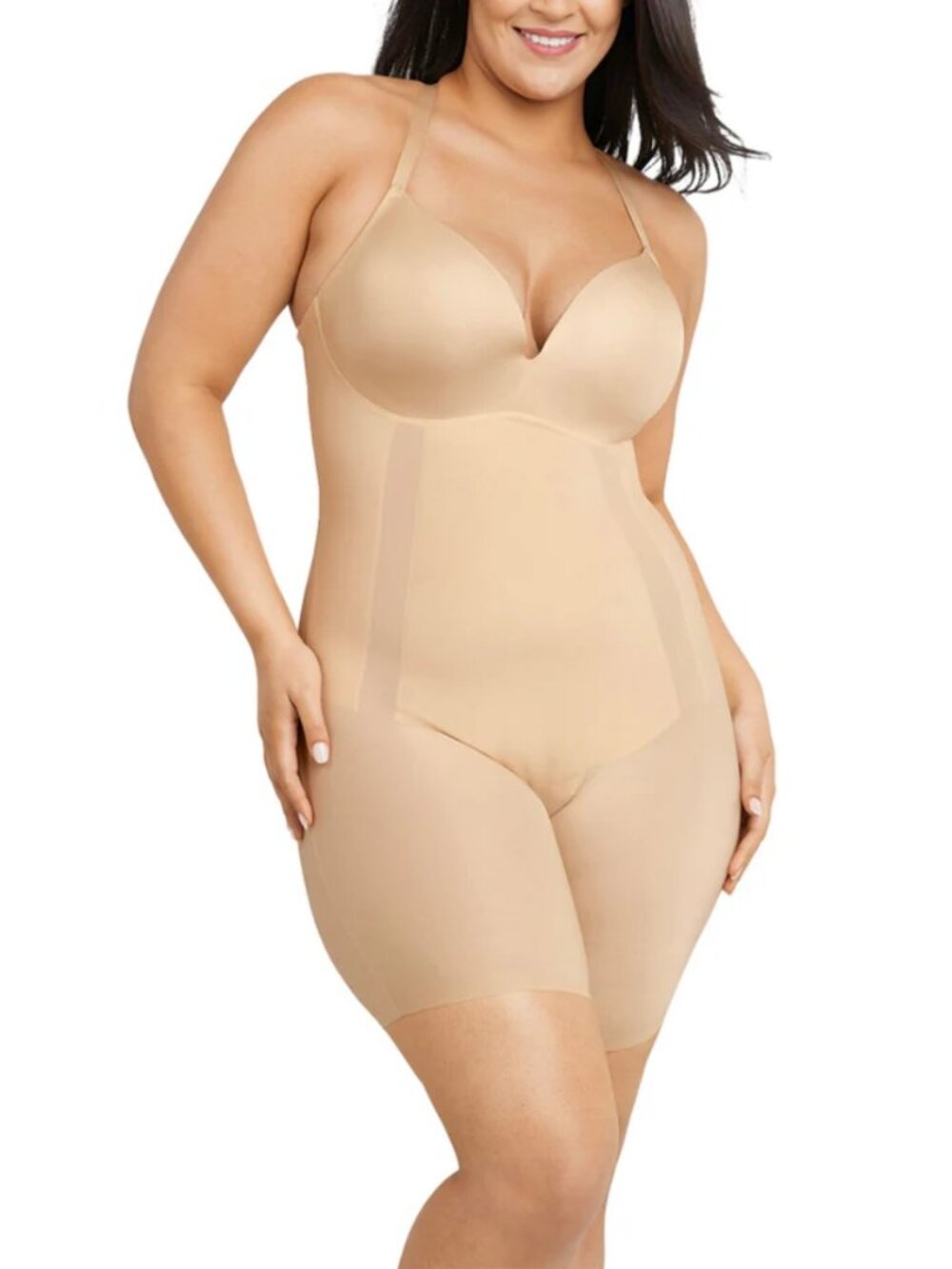 Maidenform Multiway Body Shaper With Cool Comfort Fabric Transparent Size XL NWT